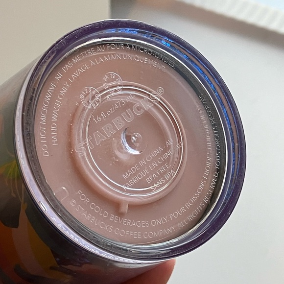 Starbucks 2021 Spring 16 oz. tumbler Easter rabbit sparkle floral & green cup - Picture 6 of 9